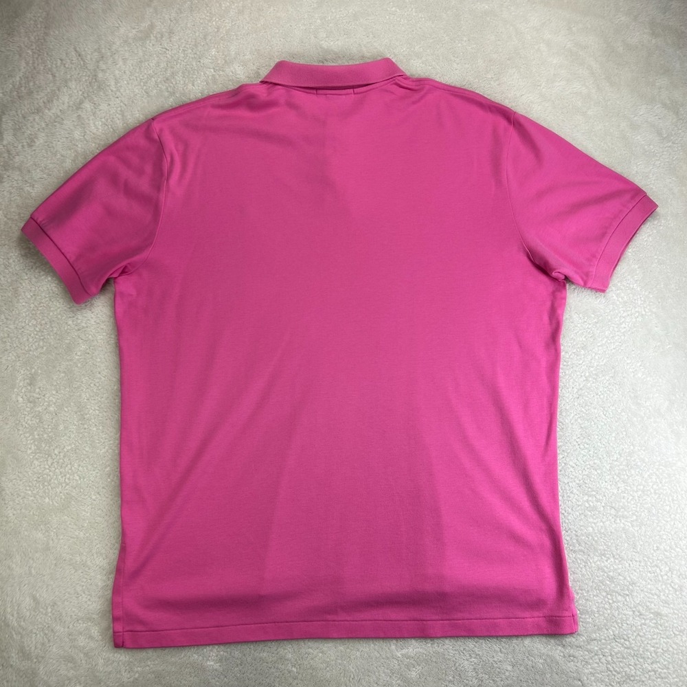 Polo Ralph Lauren Polo Shirt Mens XL Pink Classic Navy Pony Golf Performance - Picture 2 of 8